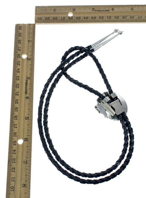 Navajo Turquoise Sterling Silver Horse Bolo Tie TX10174